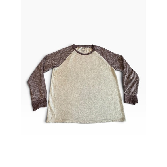 Arizona Jean Co. Other - Arizona Baseball Tee Mens XL Gray Burgundy Raglan Long Sleeve Shirt